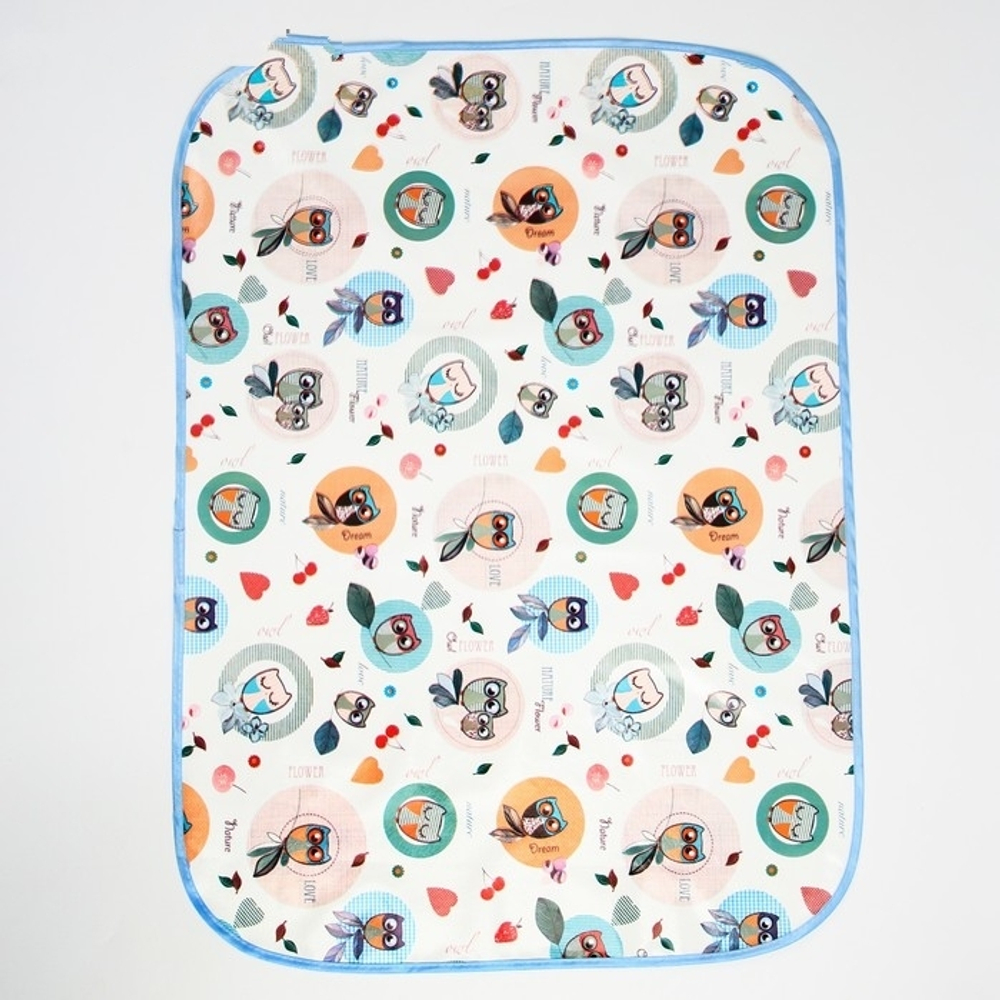 1498061 Клеёнка с ПВХ-покрытием «Совушки», 50х70 см, цвета МИКС