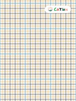 Постельное белье Milky Garden "Сrow foot (сатин)" семейное  Наволочка 70х70 см 2 шт  Простынь на резинке 160х200 см  Пододеяльник 145х215 см(2шт)