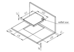Варочная панель на 3 конфорки Kuppersberg FQ 42 B размеры