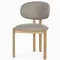 Обеденный стул Sage, светлый дуб с серой обивкой