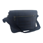 Burberry Metal Accessories Leather Briefcase Regular Men"s Blue