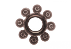 Чёрное эрекционное кольцо Rings Bubbles