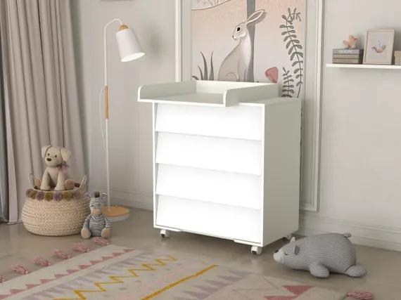 Детский пеленальный комод Incanto Cambridge 800/4 цвет белый