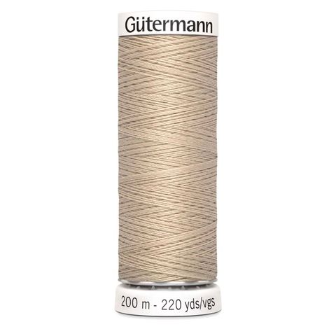 Нить Sew-All 200 м, Gutermann, 198 св.кремово-розовый