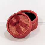 Коробка Ювелирная 5х3 см с бантом (Красный)