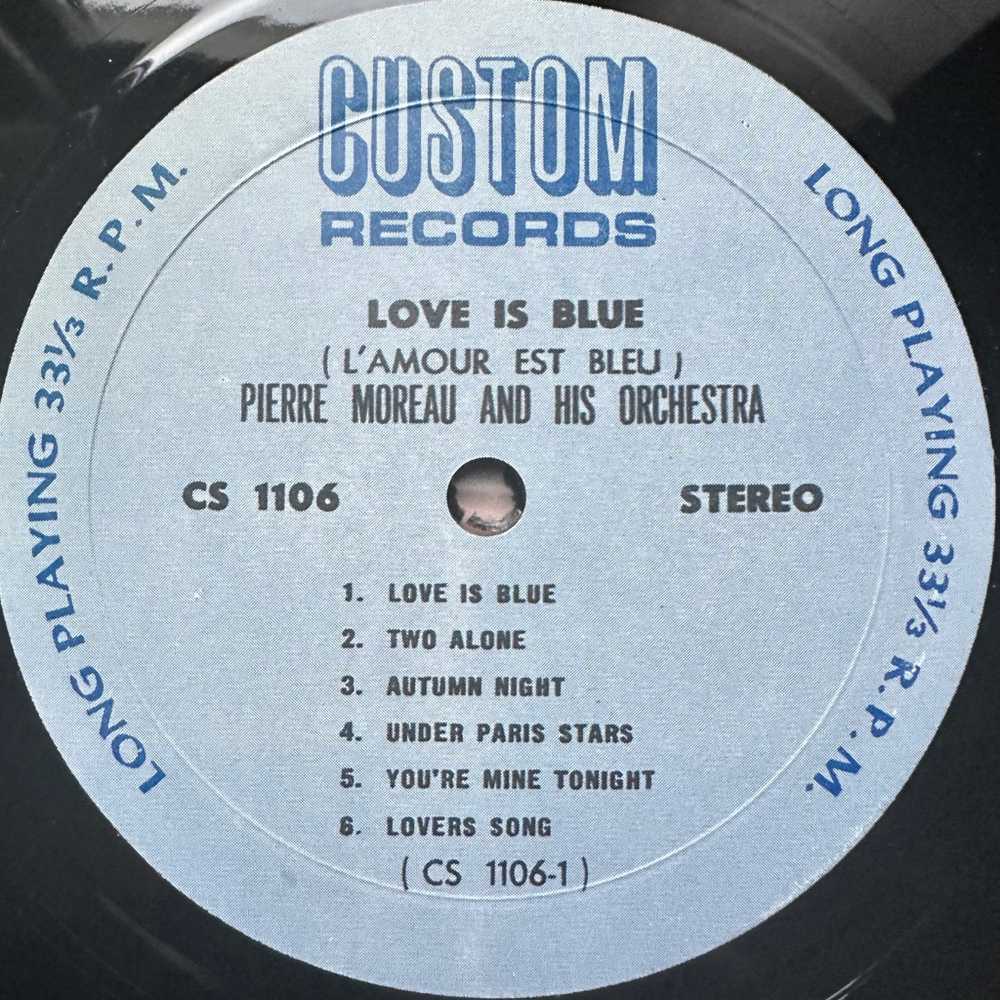 Pierre Moreau And His Orchestra - Love Is Blue (США)
