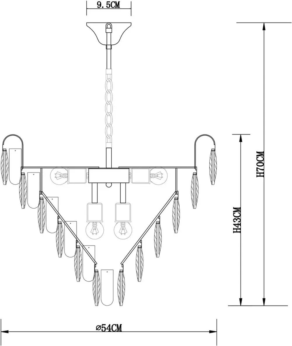 Подвесная люстра Arte Lamp