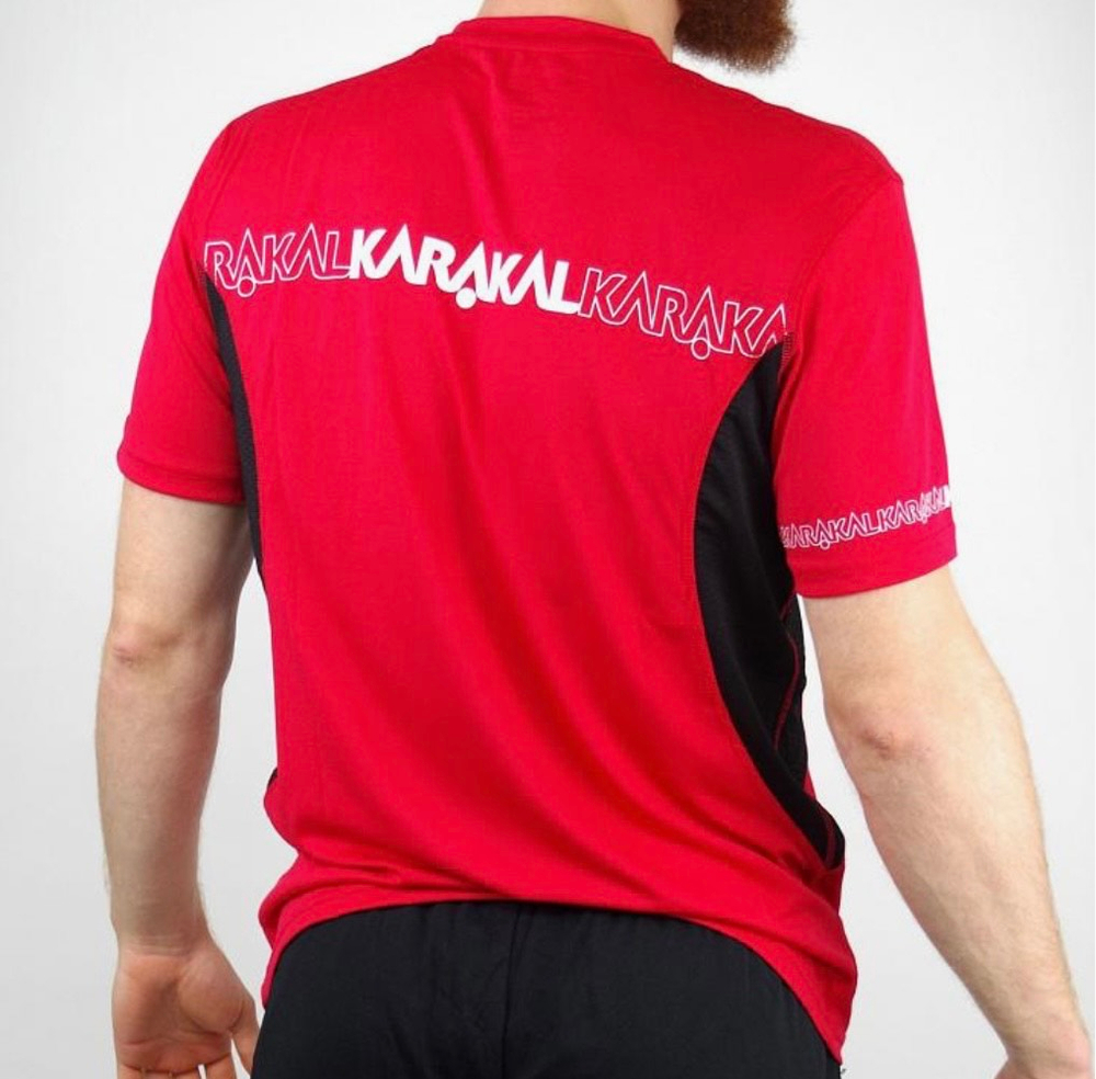 Karakal T-Shirt Pro Tour Tee Red/ Graphite (красный ворот) L