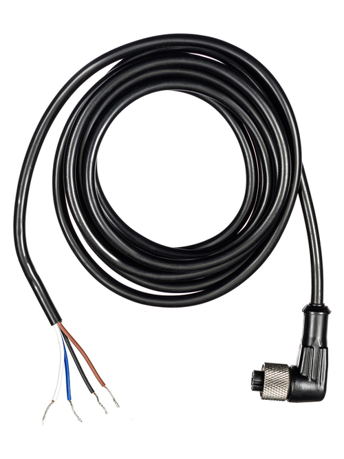 Кабель с разъёмом 2 метра. Разъём M12 угловой. 4-pin KJT-J12A4-TA