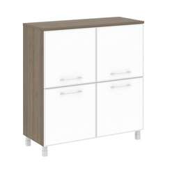 Yalta Шкаф квадратный LT.SD-1.2 R white Вяз Благородный/Стекло White 1098*452*1168