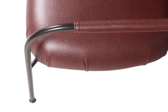 Лаунж-кресло Ego, бордовая экокожа