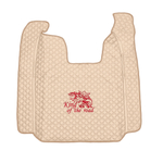 Ковры SCANIA 5 серии R (автомат), (экокожа, бежевый, бежевый кант, красная вышивка)