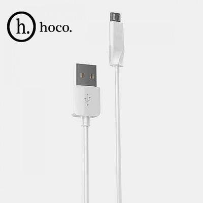 Кабель HOCO X1 USB-microUSB 2.4A 2м PVC White