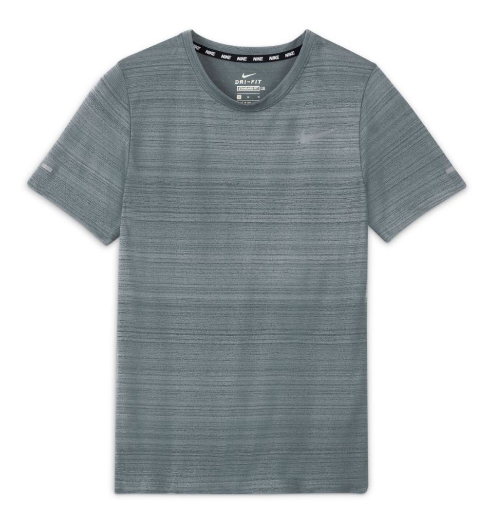 Детская теннисная футболка Nike Kids Miler Dri-Fit - smoke grey