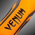 Детская защита ног Venum Elite Exclusive - Neo Orange