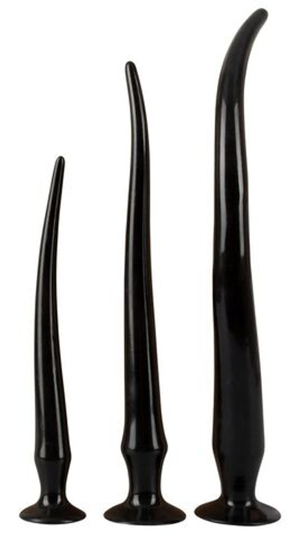 Набор из 3 длинных анальных пробок Super Long Flexible Butt Plug Set