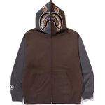 A Bathing Ape Bathing Ape Shark Zip Up Худи коричневый