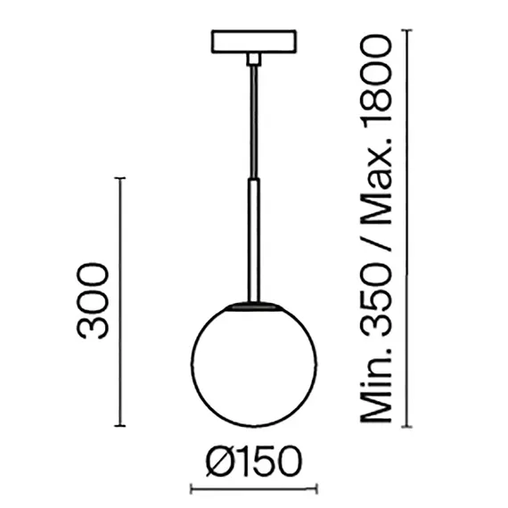 Подвесной светильник Базовая форма / Basic form E14х1 Maytoni mod321pl-01w