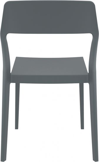 Стул пластиковый Snow серый
