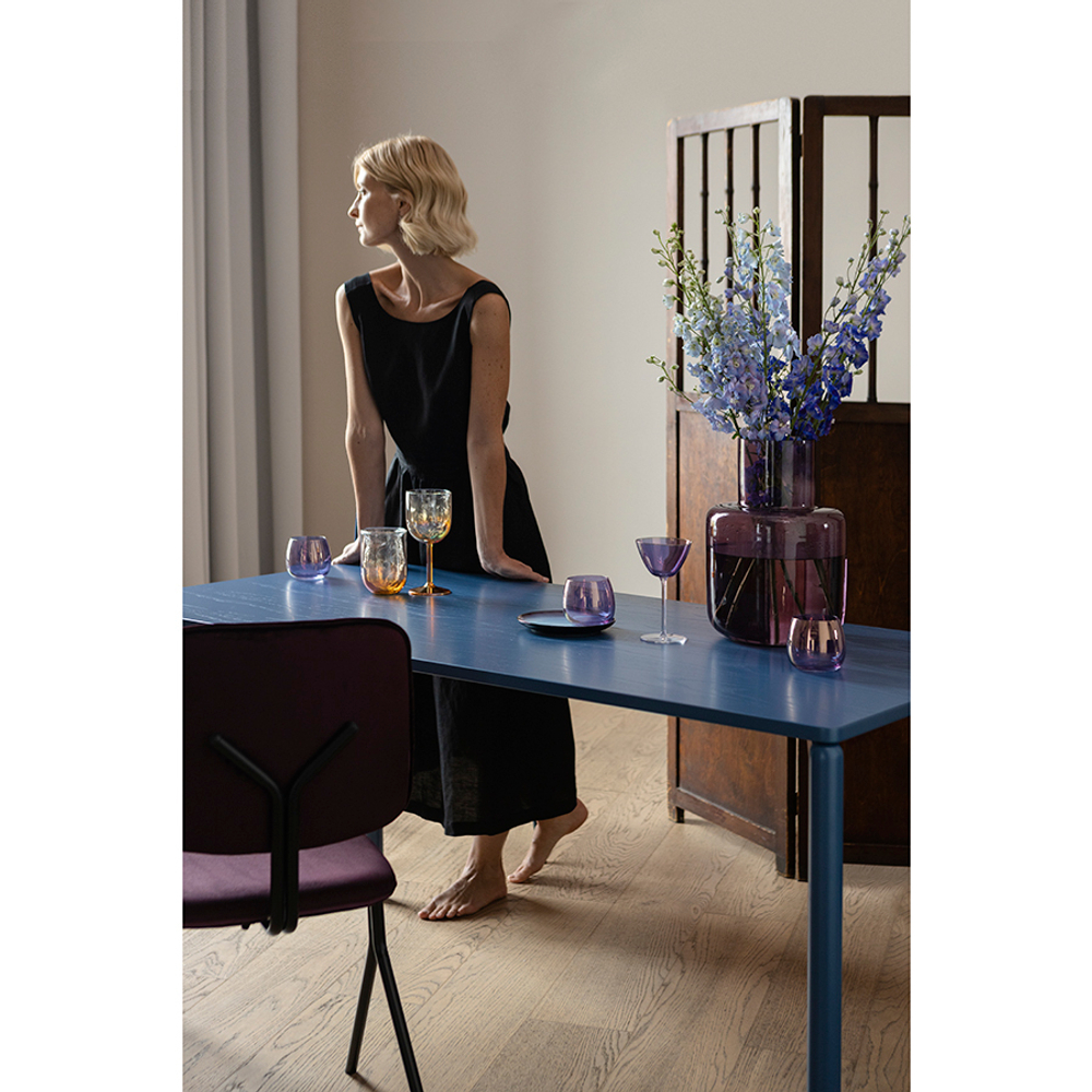 Стол обеденный saga, 75х150 см, синий