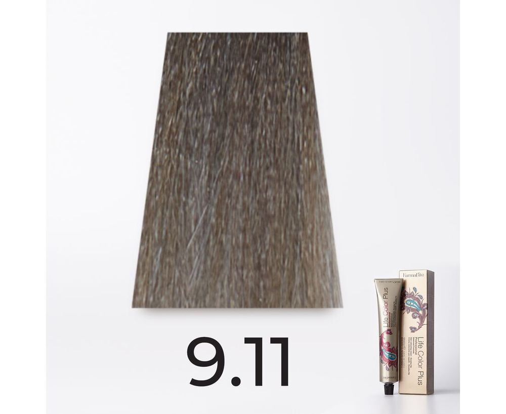 9.11 Очень светлый интенсивный пепельный блондин Life Color 100 мл