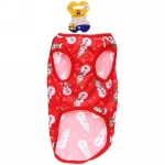 Майка для собаки «Новогодний БУМ-Снеговики» размер M (40*30см) Ultramarine