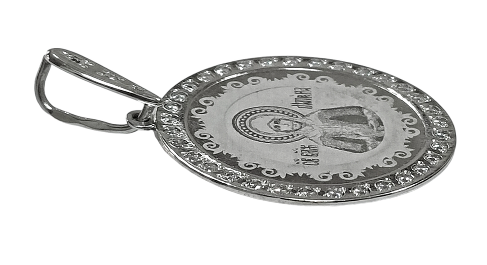 Ювелирная подвеска из серебра Матрона