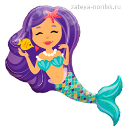 Русалка фиолетовые волосы