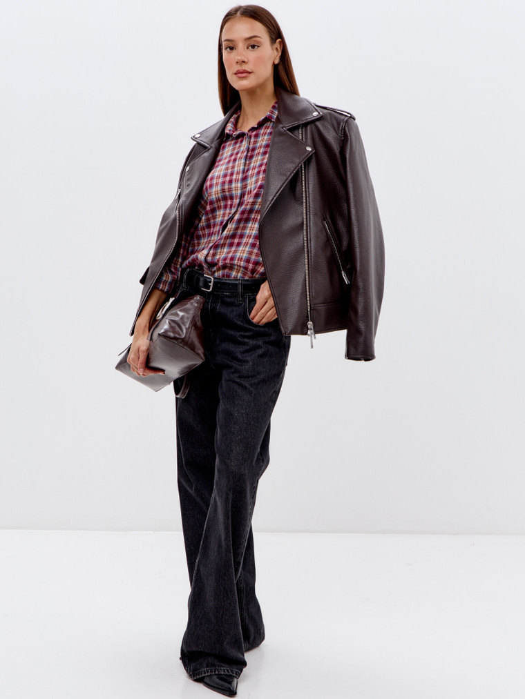 Фланелевая рубашка в клетку