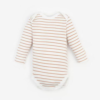 Боди "Basic line" рост 86-92 см, полоска бежевая 9235931 (Крошка Я)