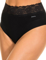 Высокие трусики с широким кружевным поясом Dolce Cinture (Размер: M) (Цвет: телесный)