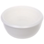 Дуршлаг пластиковый «Фаттория» 24*12см двойной с чашей и крышкой 4предмета