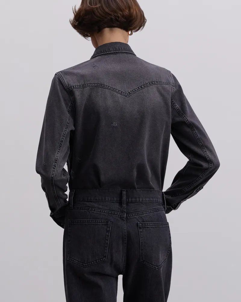 Черные джинсы-багги