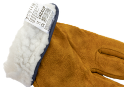 Перчатки цельноспилковые ДРАЙВЕР-FINSHARK с подкладом из белого меха