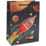 Пакет подарочный «Космос» 18*24*8,5 см