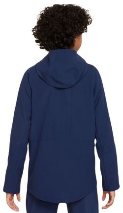 Кофта для мальчика теннисная Nike Boys Dri-Fit Woven Training Jacket - midnight nawy/midnight nawy/black/white