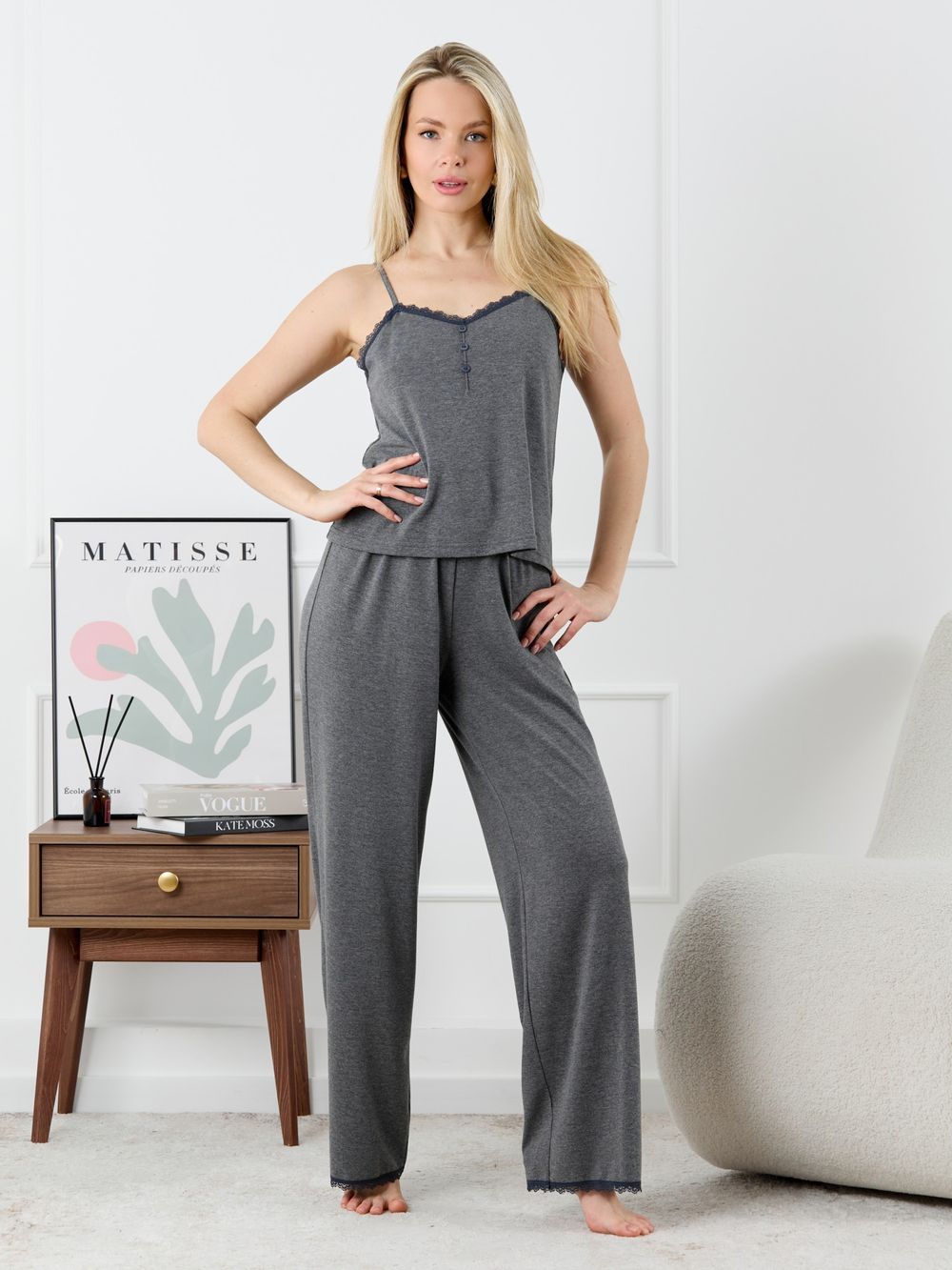 Пижама Рива-2 Виотекс ТЁМНО-СЕРЫЙ МЕЛАНЖ