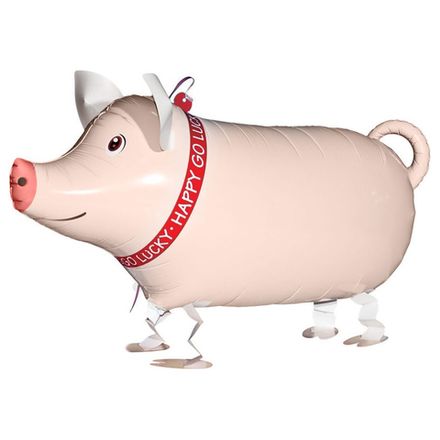 Ходячий шар "Розовая свинка"