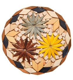 Народные промыслы ДР-502/5 Подставка под горячее, круглая «Мозайка» 20х20