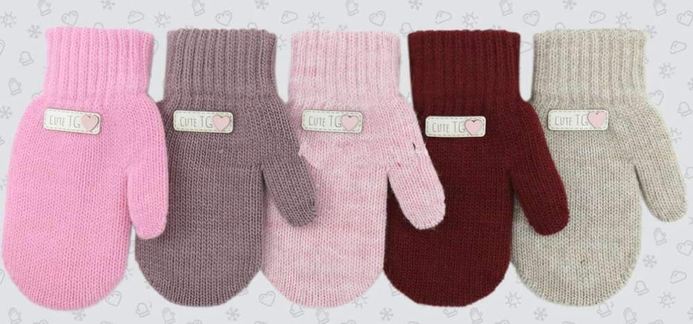 Варежки дет. ТМ-808д р.14(56) в ассорт. (Теплыши), 1 шт.