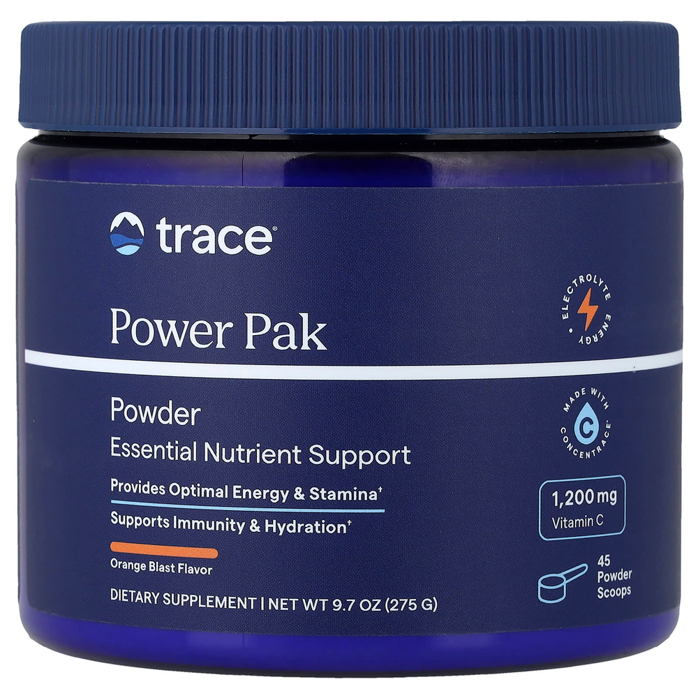 Trace, Power Pak, апельсин, 275 г (9,7 унции)