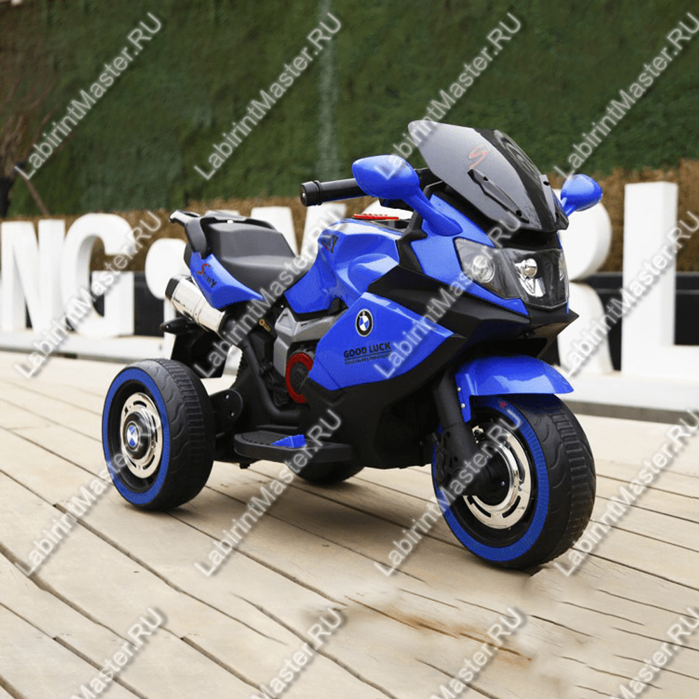 Детский электромотоцикл "BMW MOTO" синий
