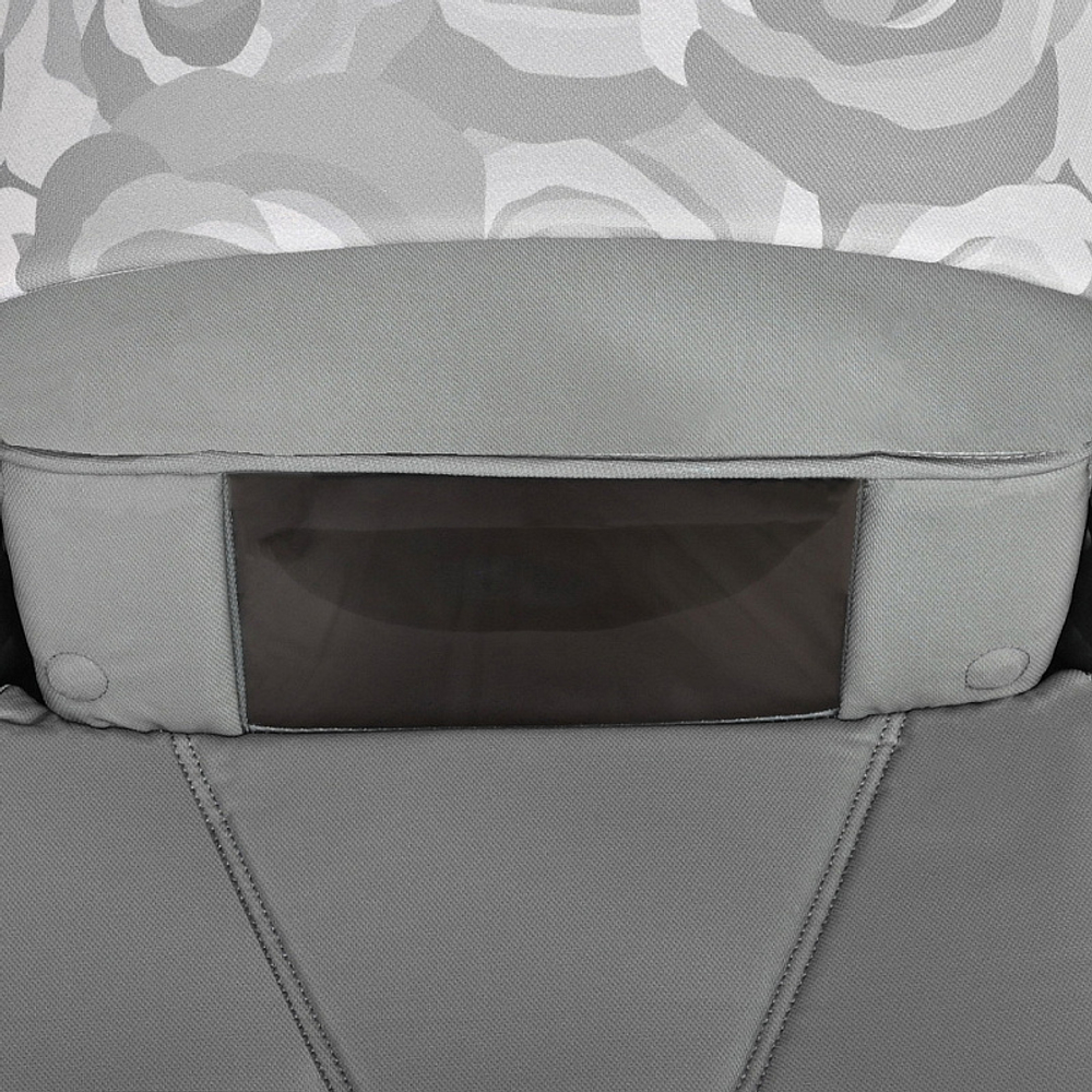 Детская коляска Roan Sol Flowers 3 в 1 с автокреслом Tutis Elo Black RSF/5002 Gray/Black