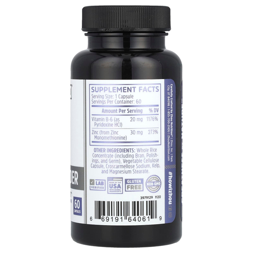 Zhou Nutrition, Zinc Defender, 60 капсул