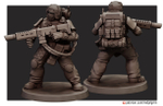 Astra Militarum Имперский гвардеец с хеллганом миниатюра для AOS,Waha, Настольная игра, НРИ, Варгейм, РПГ