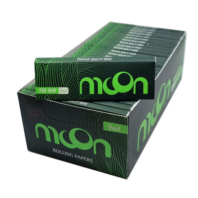 Бумага для сигарет блок "Moon" Green Pure Hemp 13г/м 50л*50шт.