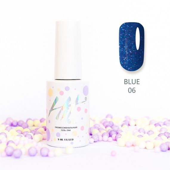 Гель-лак ТМ &quot;HIT gel&quot; №06 Blue, 9 мл