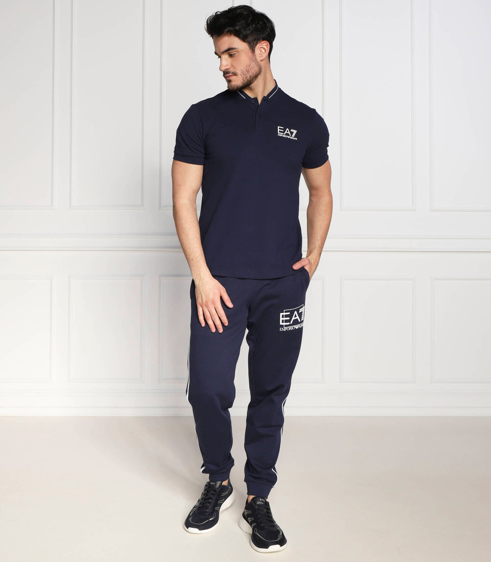 поло EA7 - темно-синий(3RPF18 PJ04Z)