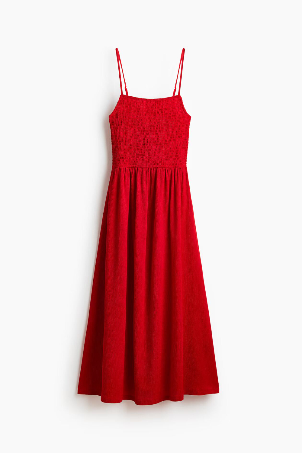 Платье с рюшами и бретелями - H&M