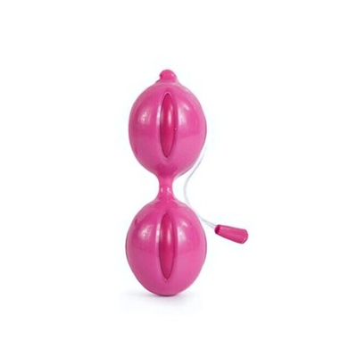 Розовые вагинальные шарики со смещенным центром тяжести Climax V-Ball, Pink Vaginal Balls (Цвет: розовый)